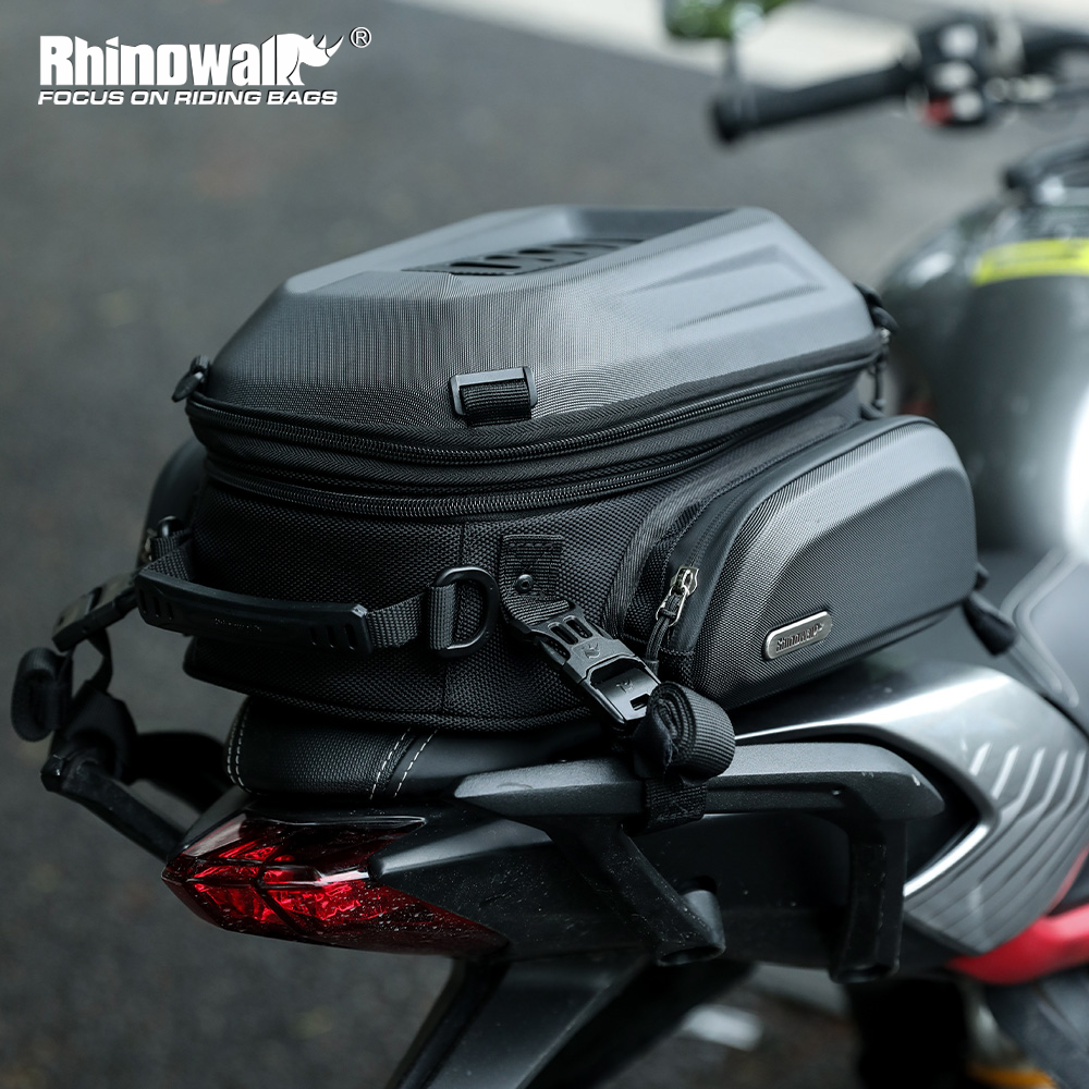 Motorcycle Gear Bag - Rhinowalk Motorcycle Tail Bag Upgraded Waterproof