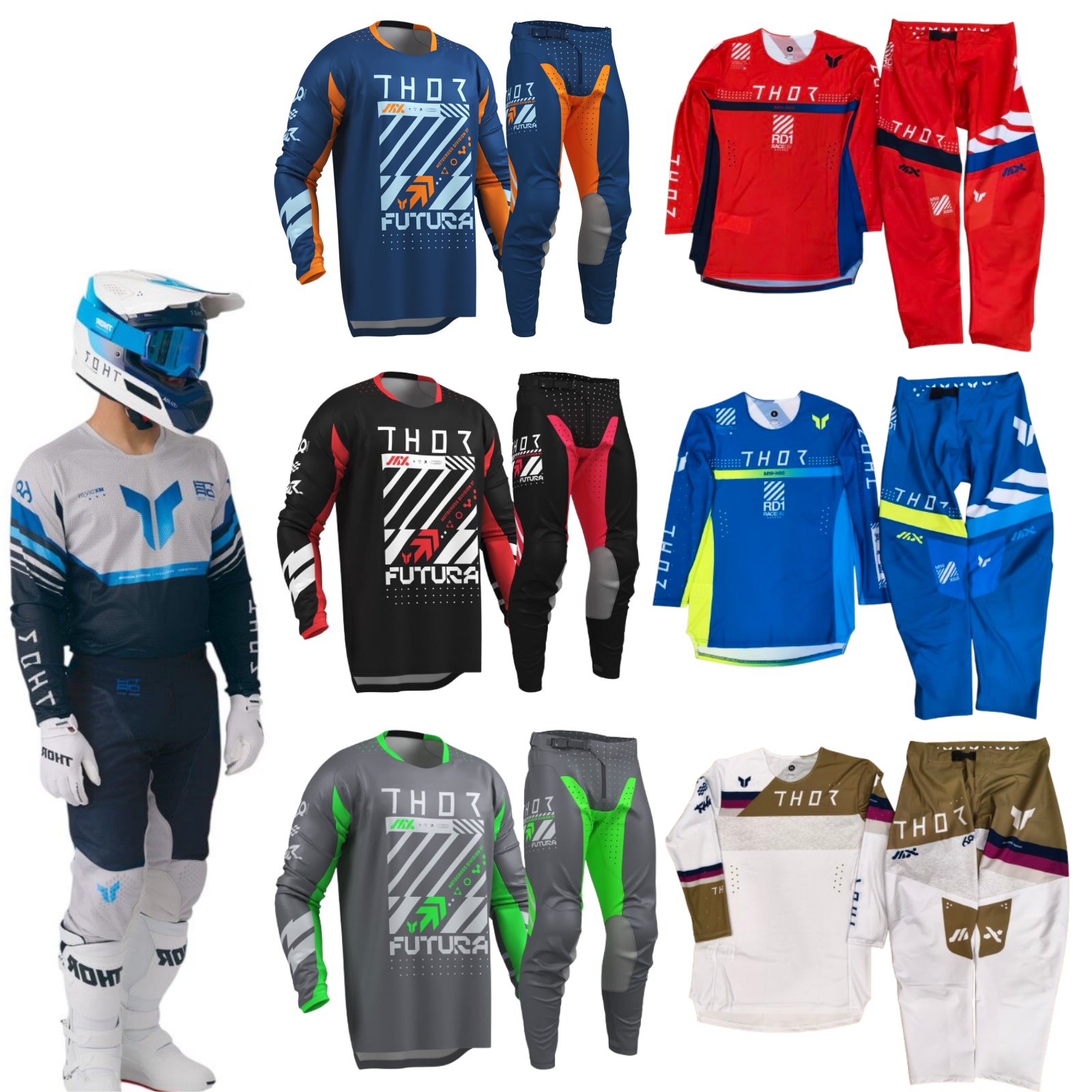Motorcycle Gear Zone - 2026 Thor Launchmode Zone Blue Gear