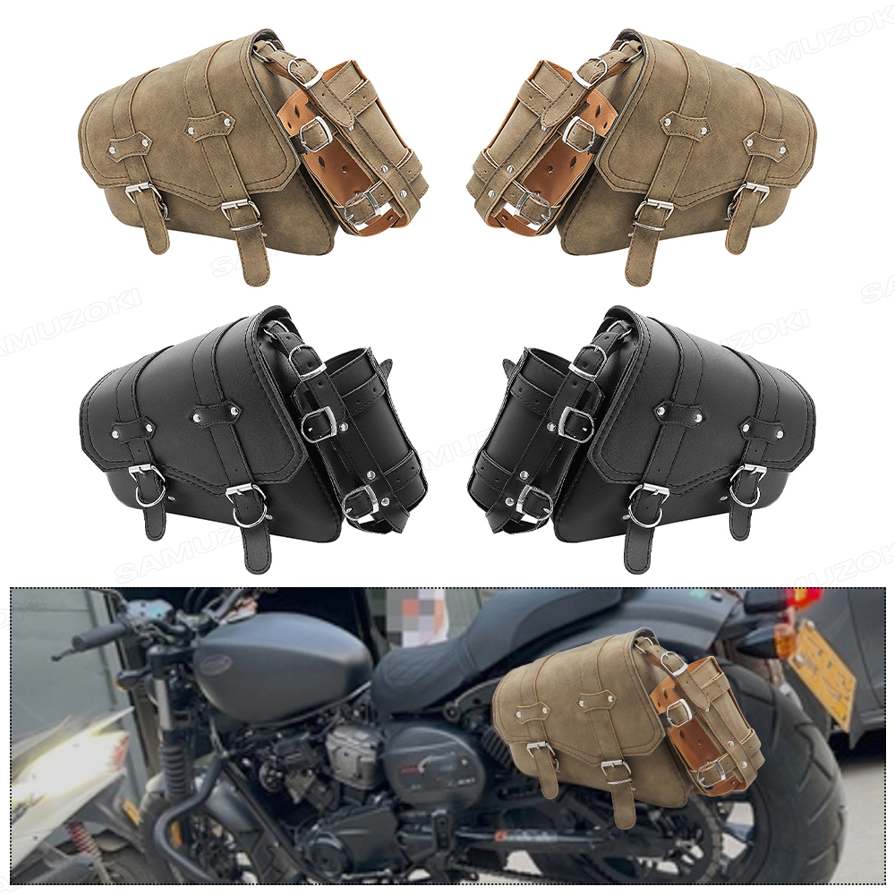 Motorcycle PU Leather Side Sad - Motorcycle Gear Bag ulasan dan harga