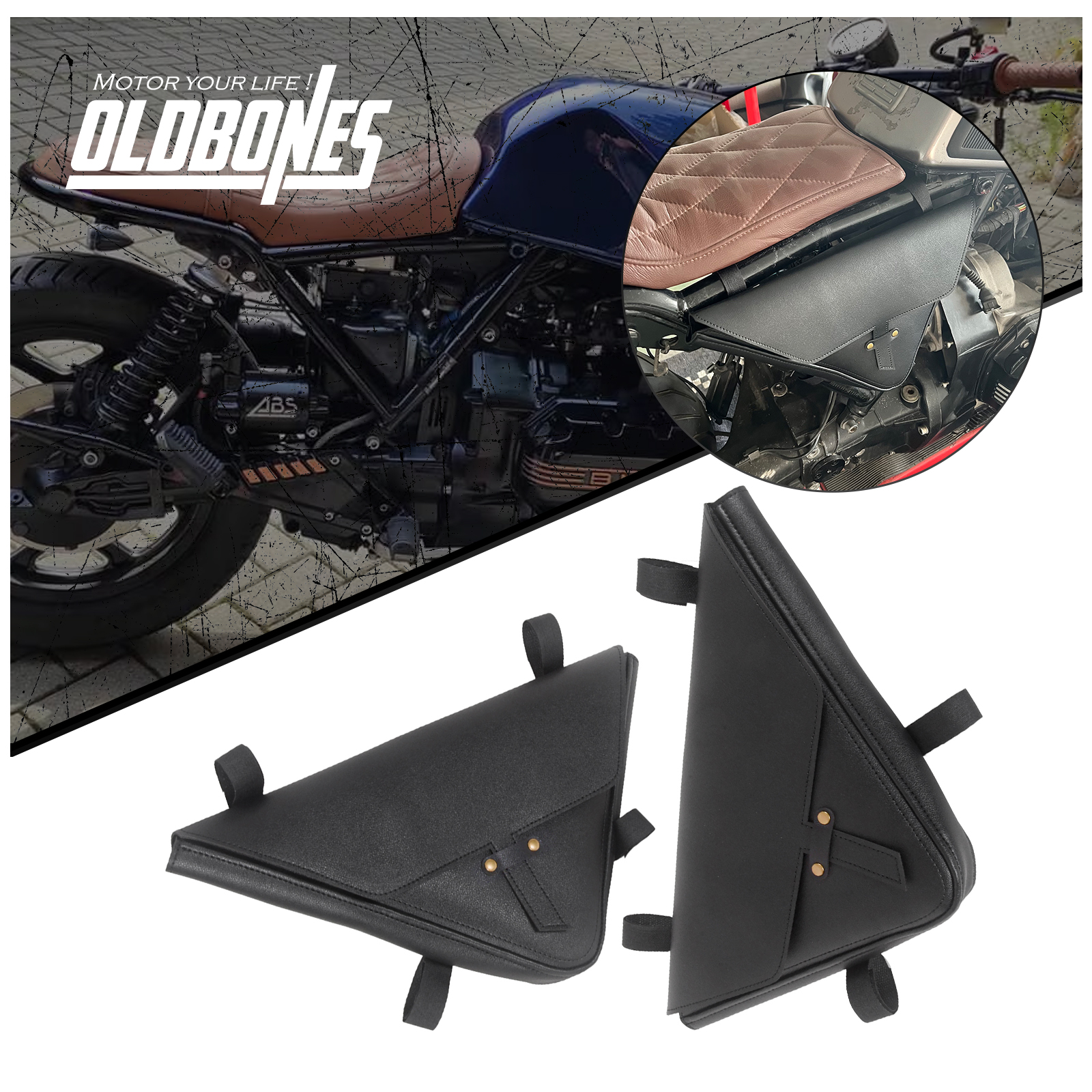 2PCS Motorcycle Triangle Bevel - Motorcycle Gear Bag ulasan dan harga