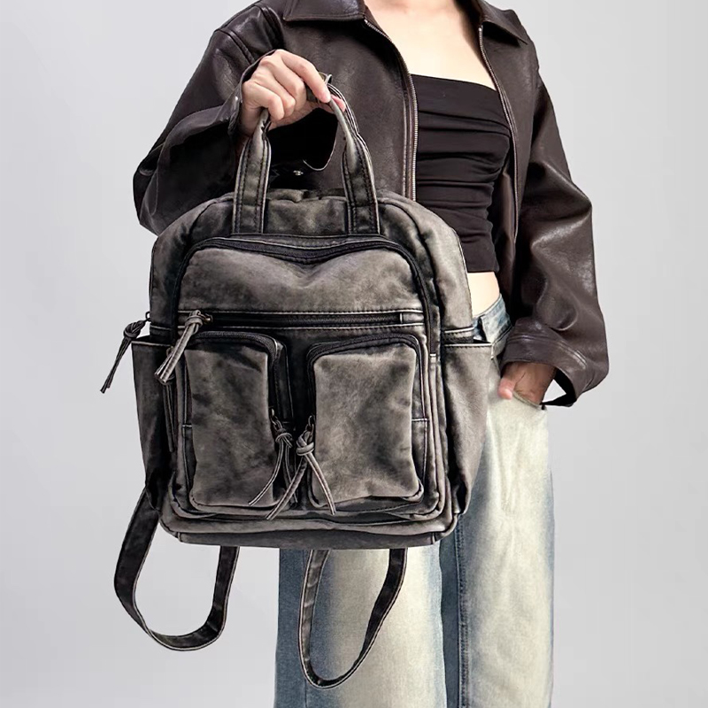 Luxury Soft Washed Pu Leather  - Motorcycle Gear Bag ulasan dan harga