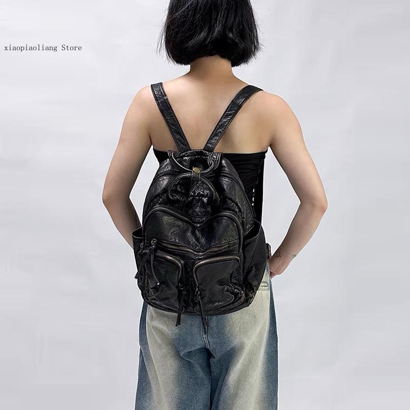 Luxury Soft Washed Pu Leather  - Motorcycle Gear Bag ulasan dan harga