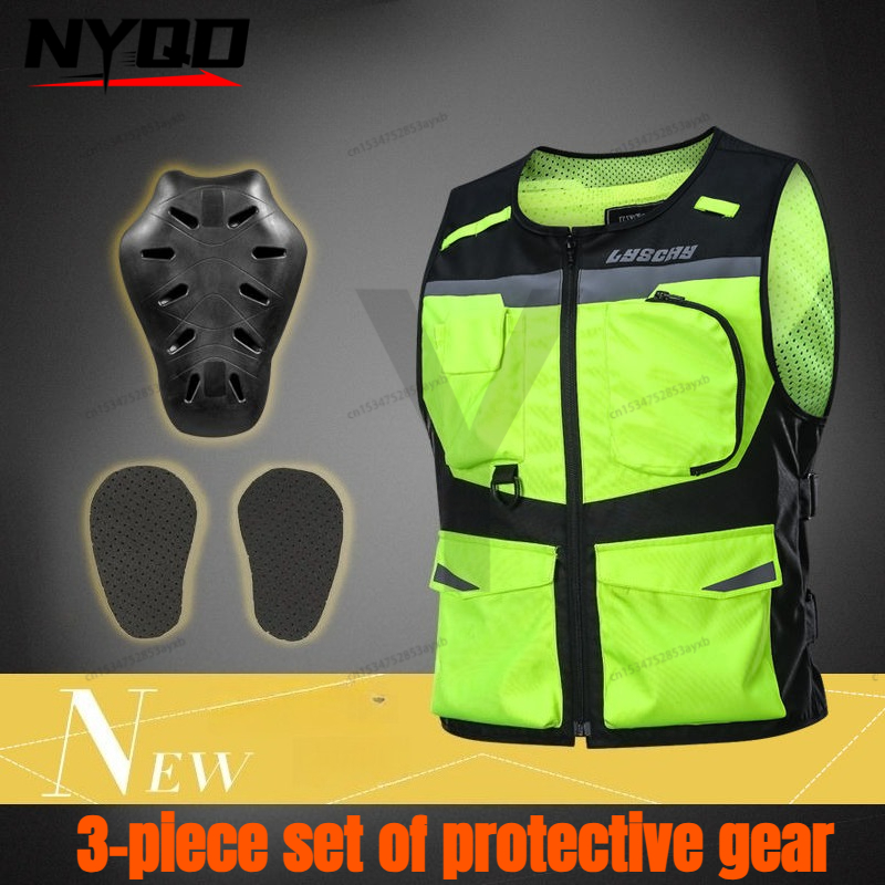 LYSCHY Motorcycle Vest Removab - Motorcycle Gear Xl ulasan dan harga