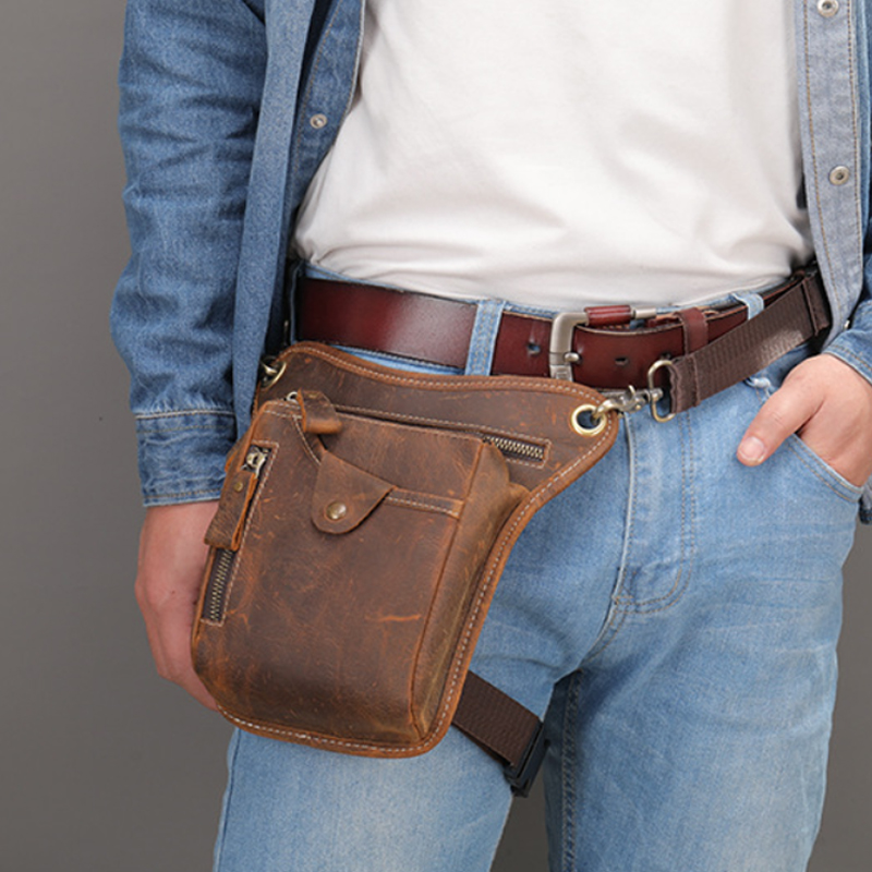 Vintage Men Waist Fanny Pack D - Motorcycle Gear Bag ulasan dan harga