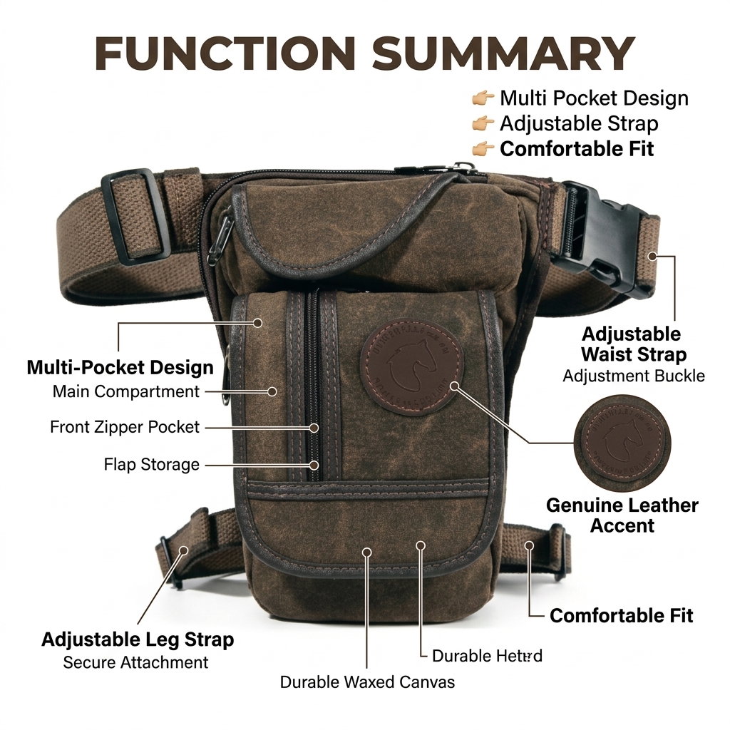 Motorcycle Drop Leg Bag Men Ca - Motorcycle Gear Bag ulasan dan harga